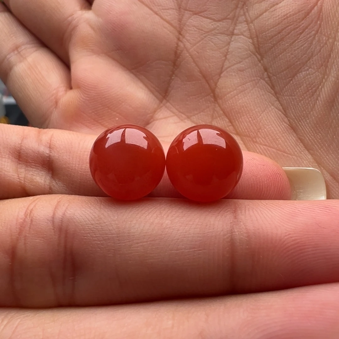 南红玛瑙未镶嵌圆珠11
