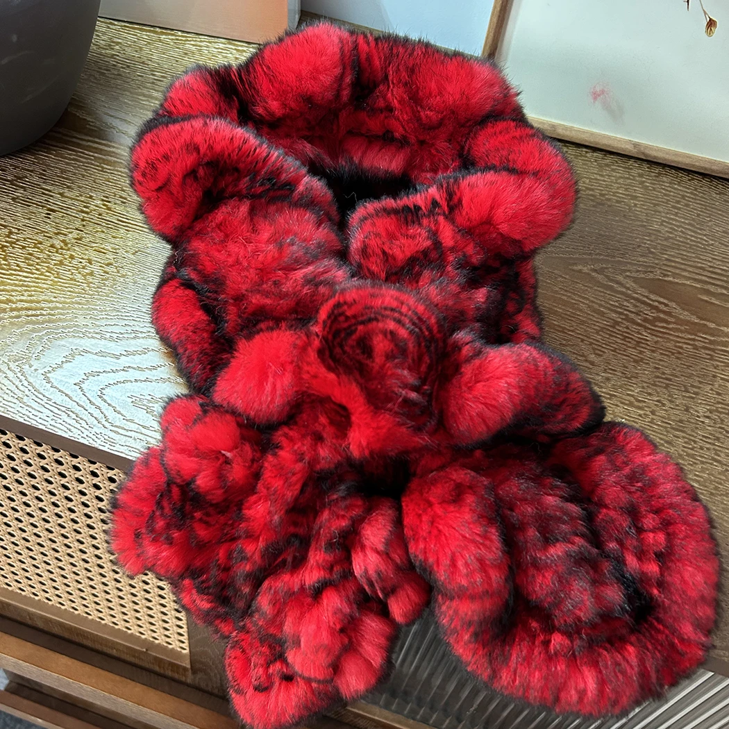 兔毛围脖时尚百搭女士保暖冬季