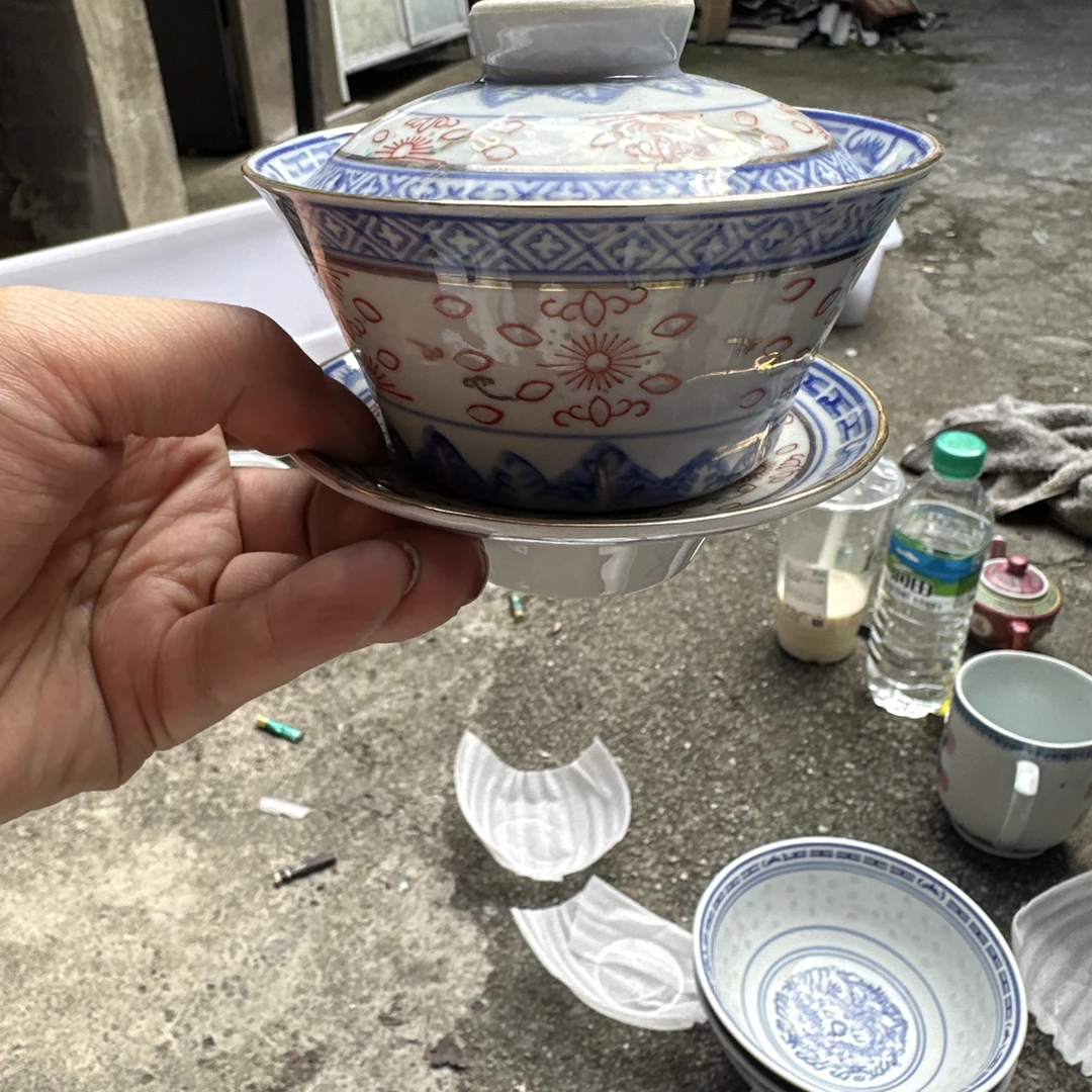 老玲珑三才盖碗150容量