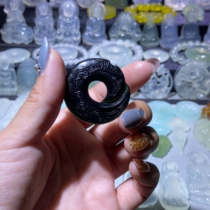 未镶嵌岫玉吊坠吊坠