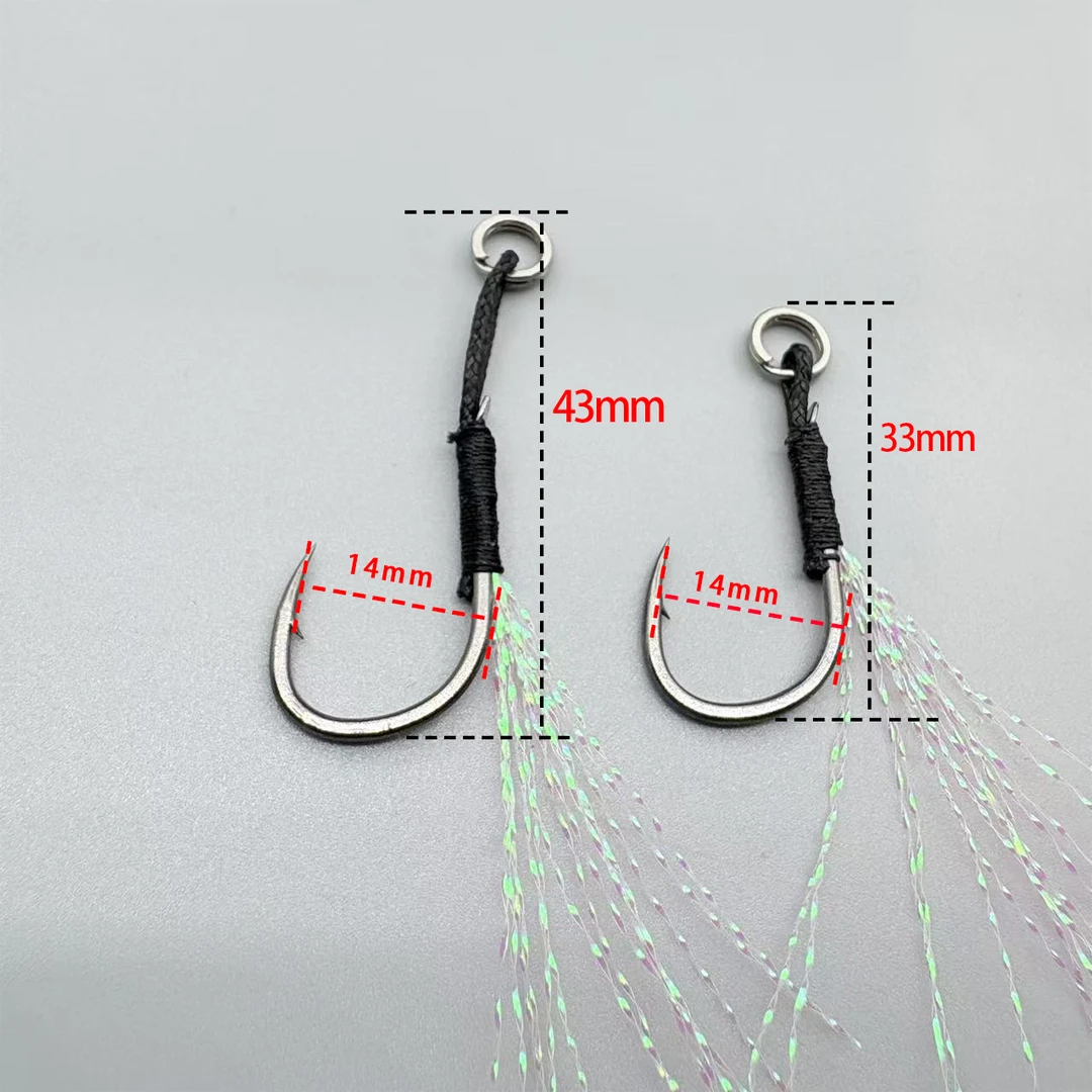 长线短线铁板钩黑色绑线14#钩门大小14mm拉力10公斤