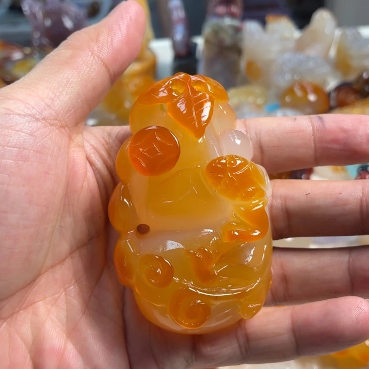 玛瑙/玉髓未镶嵌吊坠(不含链)