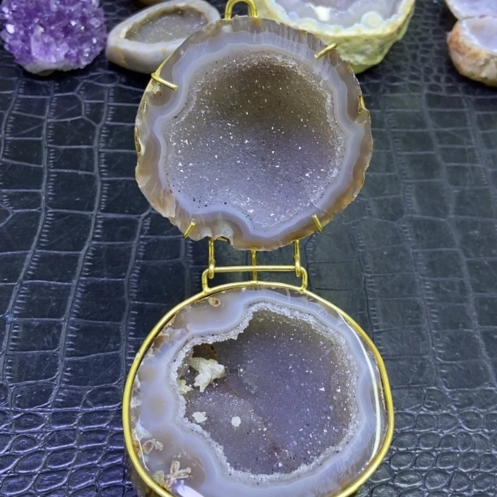 未镶嵌珠宝半成品水晶聚宝盆