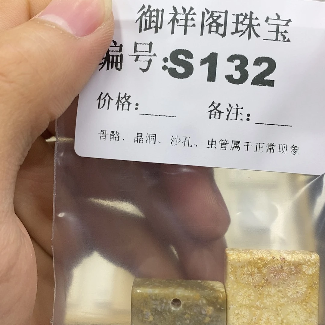 硅化珊瑚（珊瑚玉）未镶嵌颈饰腿***九