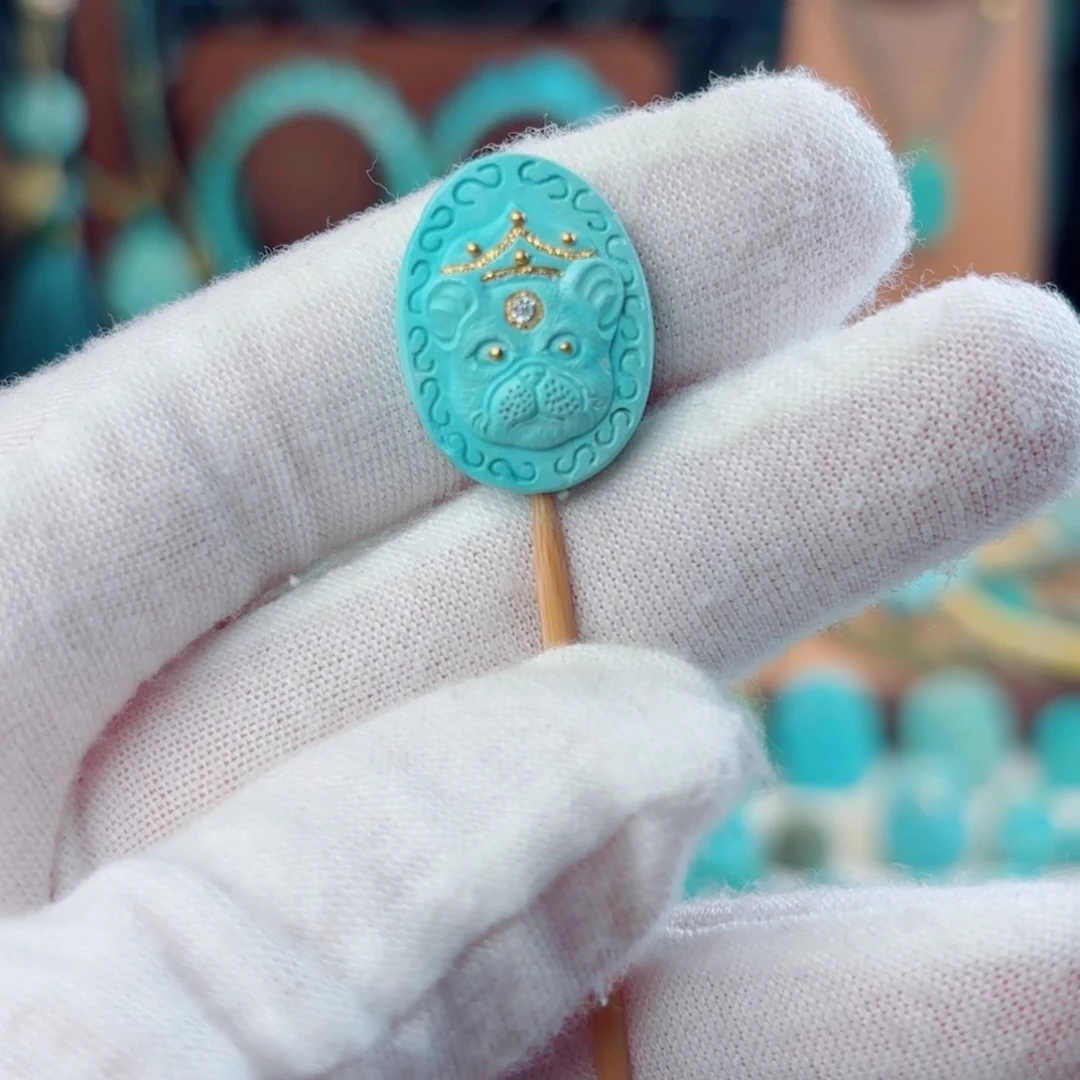 绿松石未镶嵌配饰