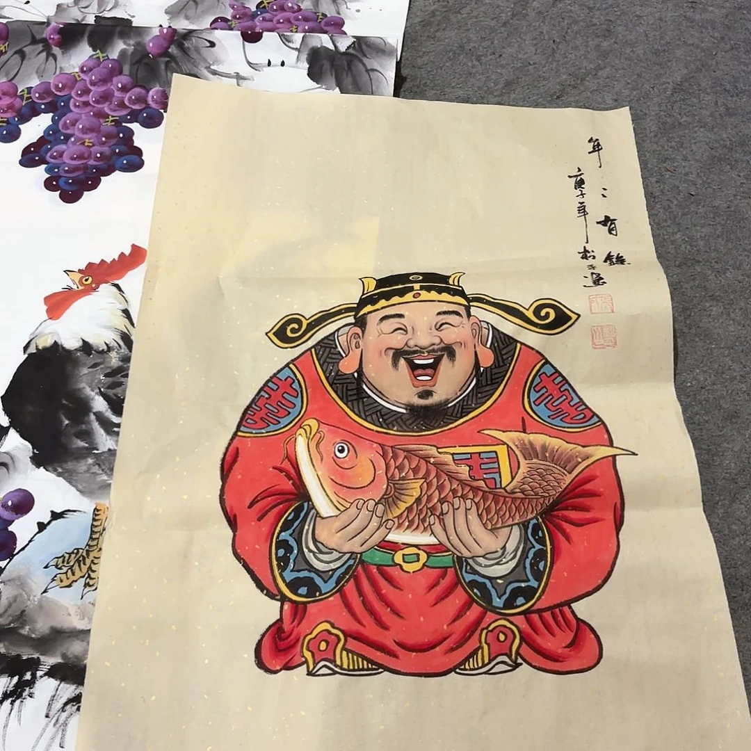 国画国画作品画心一张