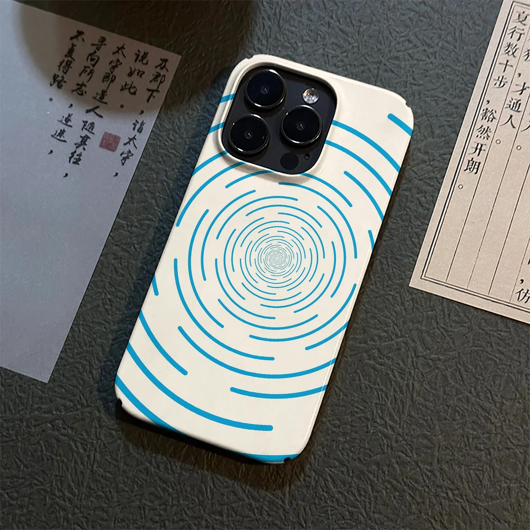 漩涡视觉适用苹果15promax手机壳iPhone17/16硬创意卡通14pro菲林