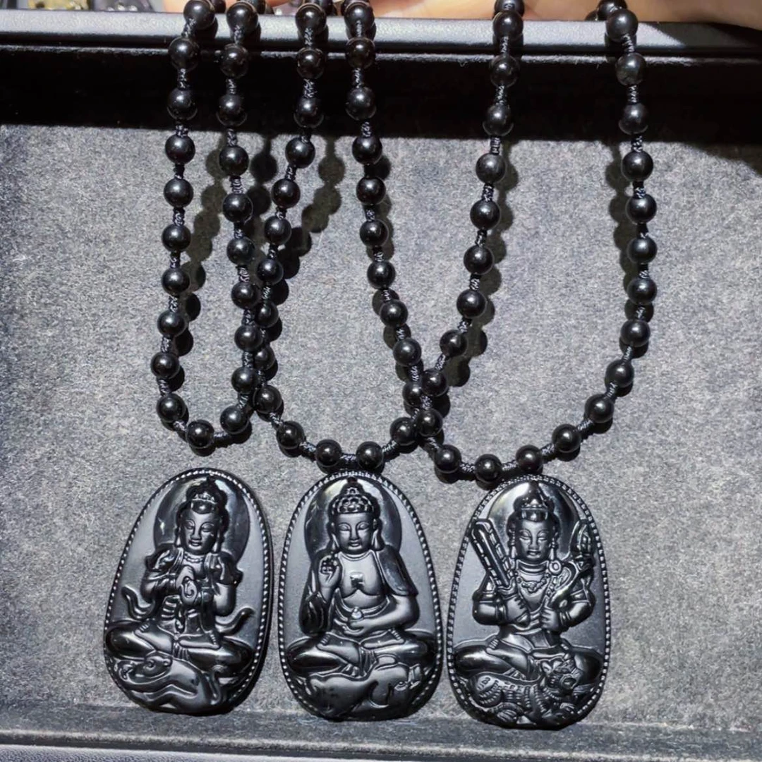 【闪购商品】黑曜岩套链未镶嵌有**份