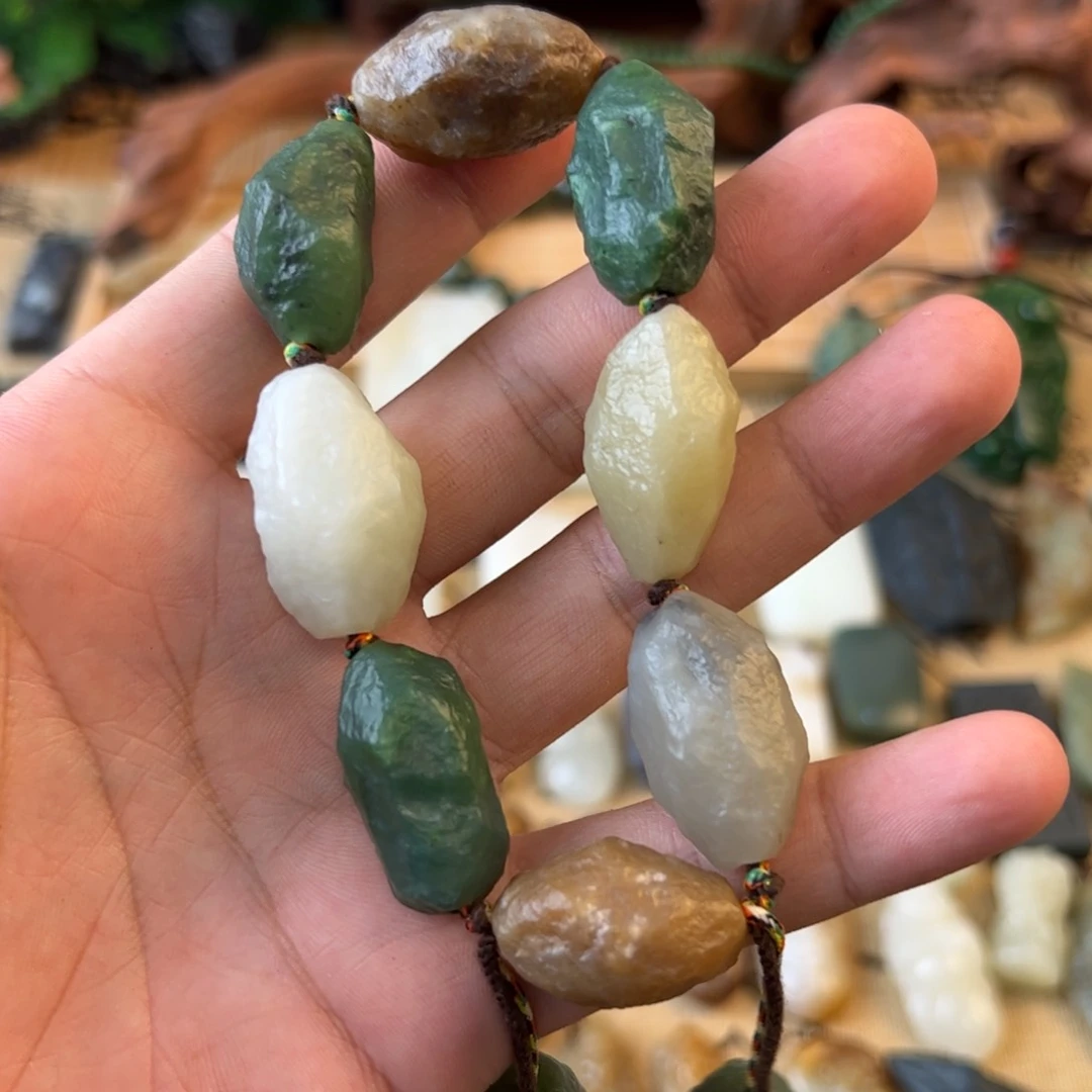 和田玉手绳未镶嵌用****子