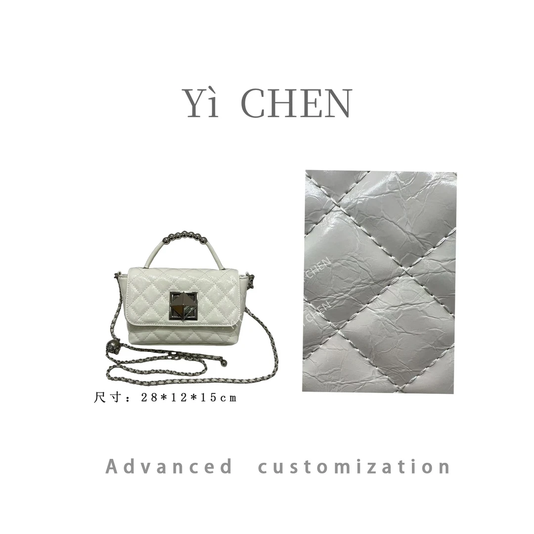 【Yì CHEN】ZT-D7067-珍珠白  简约时尚女士新款轻奢单肩斜跨包