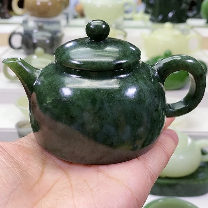 未镶嵌和田玉挂件茶壶130ml