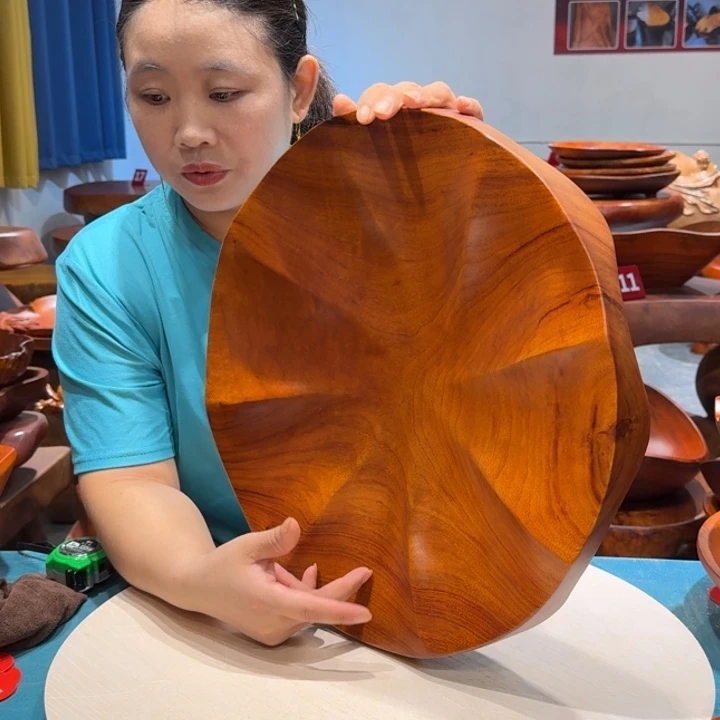 木香樟实木随形果盘