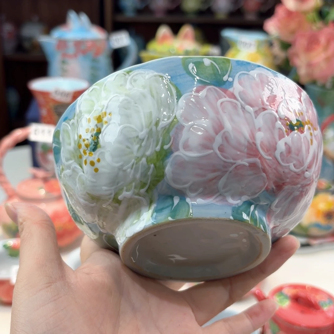 景德镇手绘高温釉下彩陶瓷茶具
