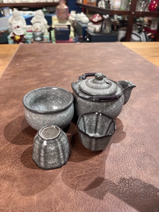 030黑冰一壶二杯旅行茶具