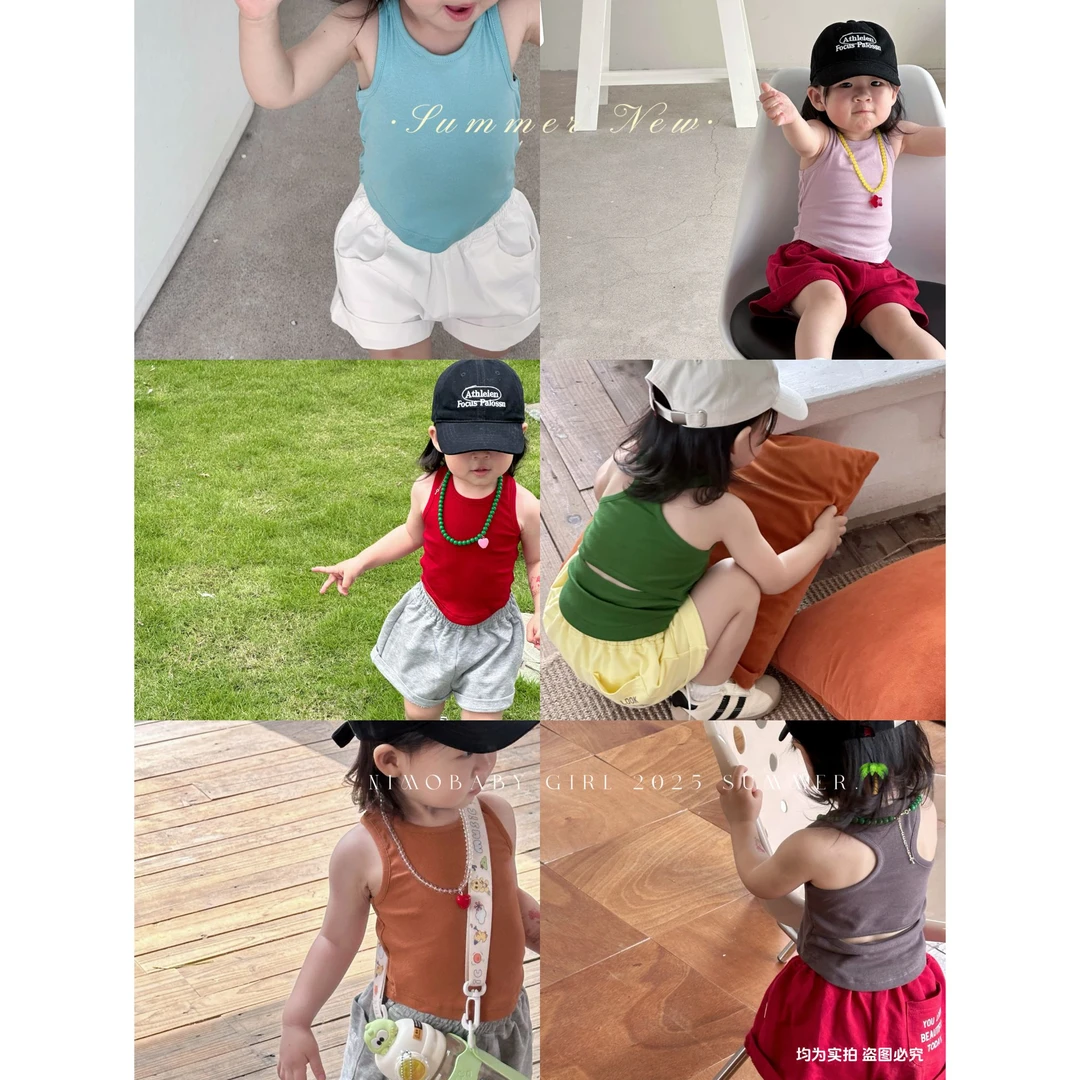 NIMO【丸子】韩版夏款新款宝宝时尚亲肤时尚百搭洋气甜美上衣