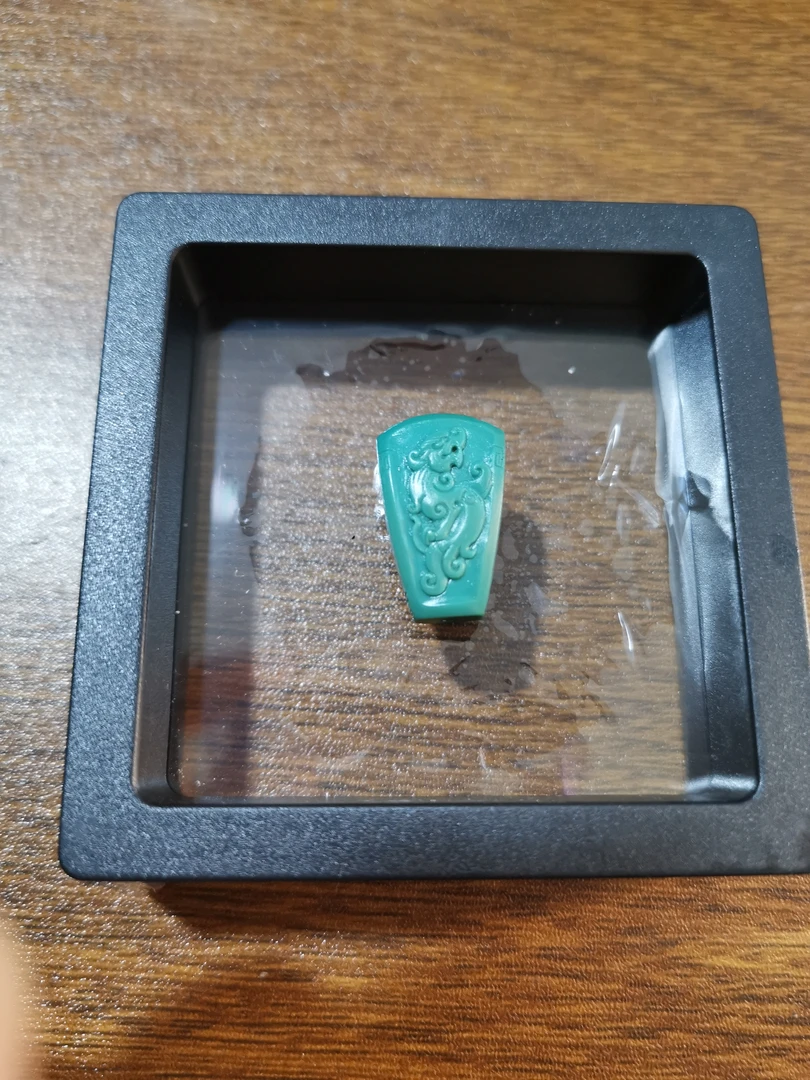 文玩绿松石雕刻三通