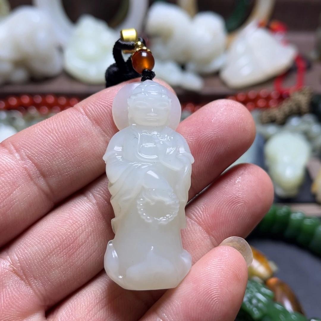 和田玉未镶嵌挂件