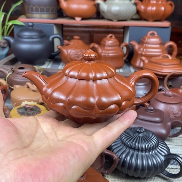 茶壶紫砂合菱220cc原矿赵庄朱泥特价