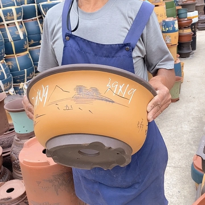 紫砂花盆紫砂花盆