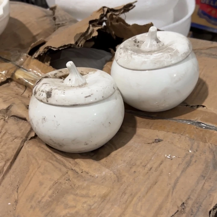 库存尾货四厂煤烧南瓜罐一对