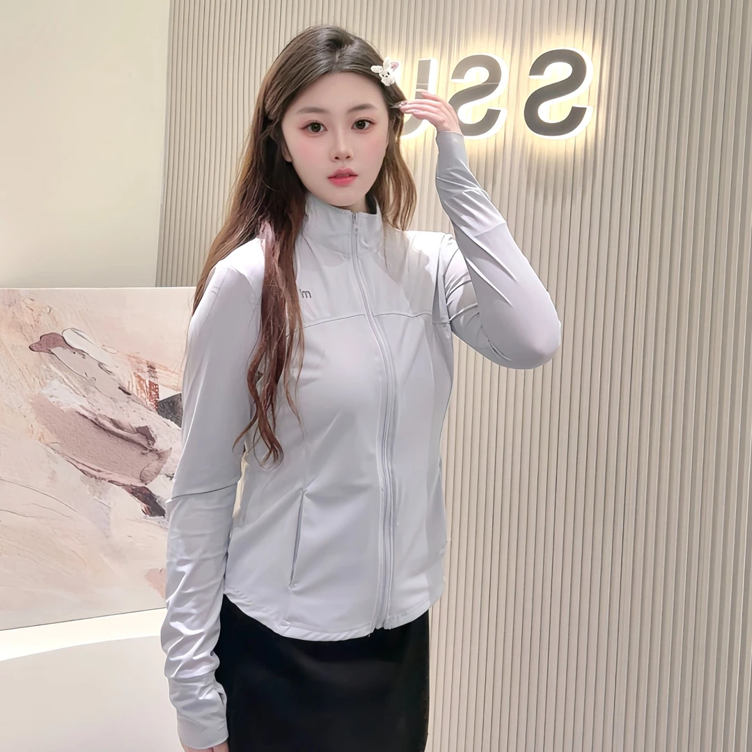 2025夏季新款女士百搭瑜伽服型修身防晒衣洋气减龄时尚休闲户外