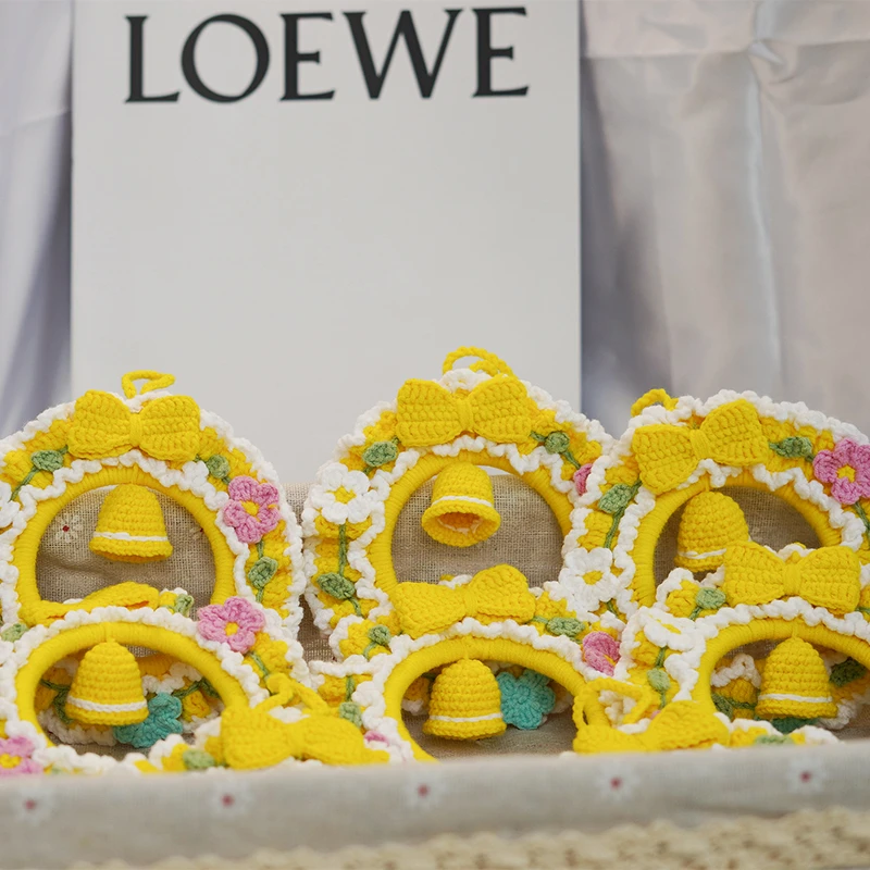 小黄花车挂 手工钩织手工DIY百搭时尚创意玩偶钩织