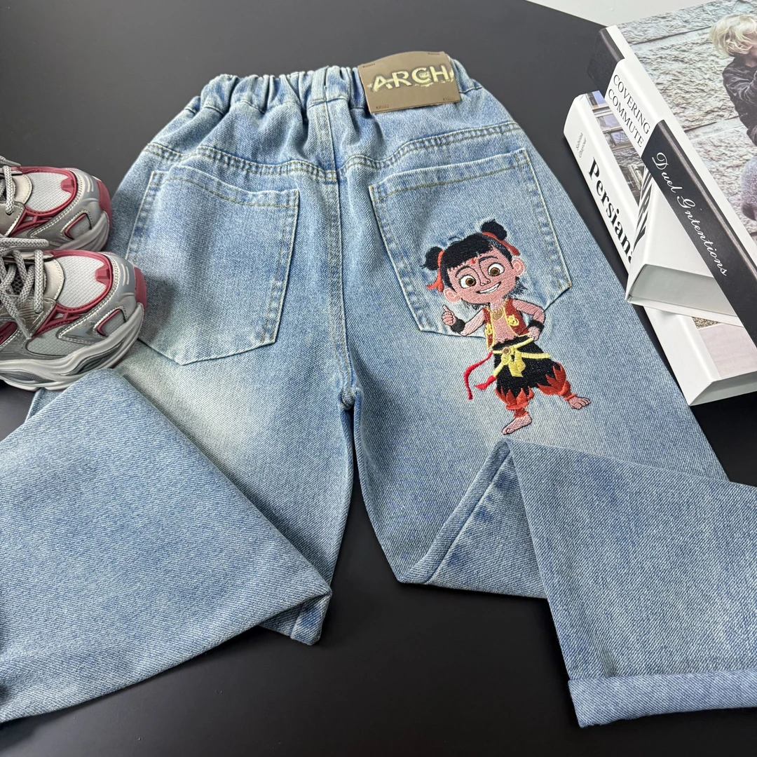 【高定哪吒】男童裤子2025早春新款中大童春装潮帅气男孩时髦春秋款