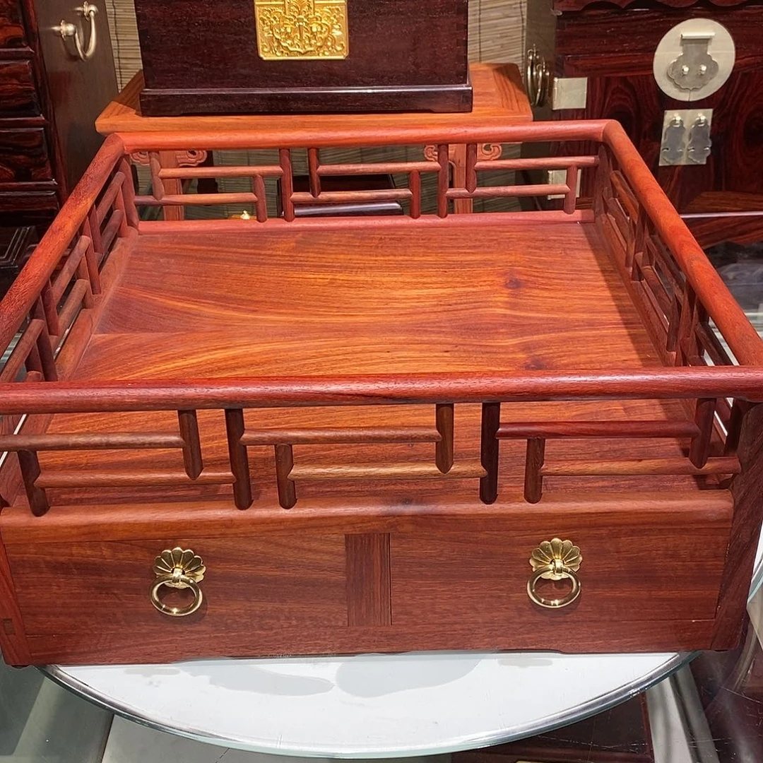 染料紫檀（血檀）王款都城盘