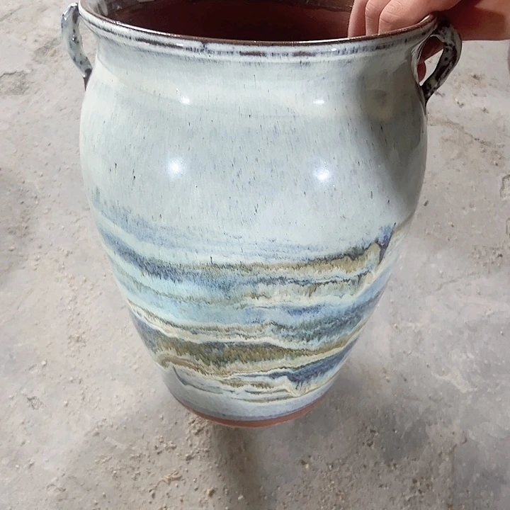 紫砂花盆高26口20