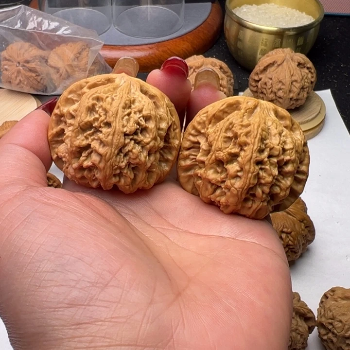 文玩核桃把件芳芳粗筋44