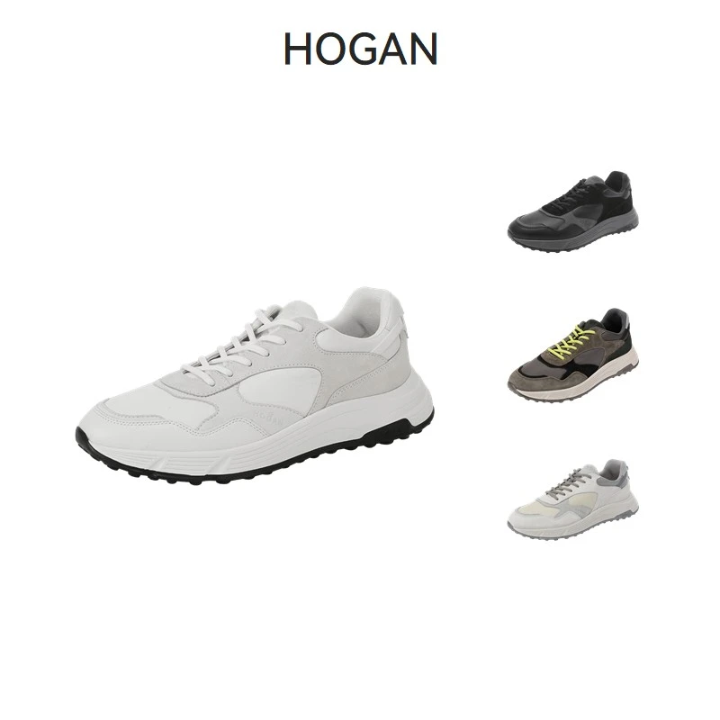 Hogan 男士Hyperlight系列厚底系带休闲运动鞋 HXM5630DM90