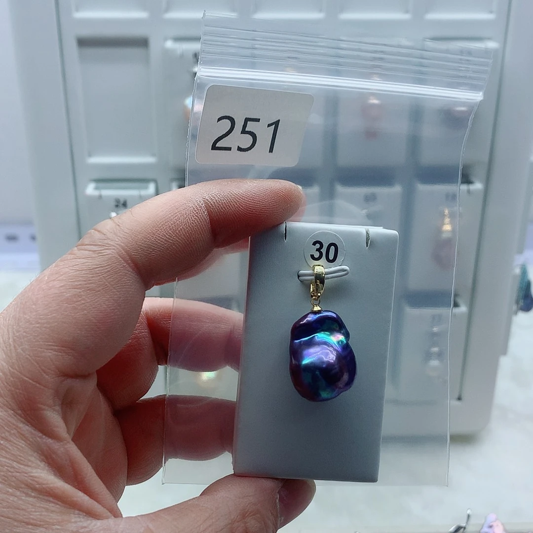 合金吊坠(不含链)淡水珍珠