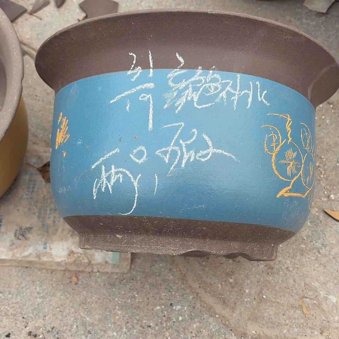 宜兴紫砂花盆，现货发