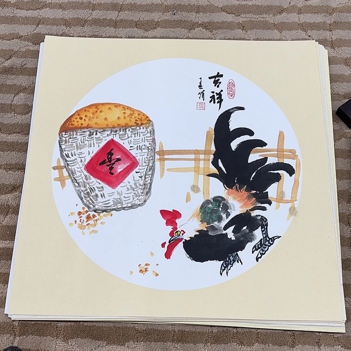 国画花鸟的翅膀是白色50.50