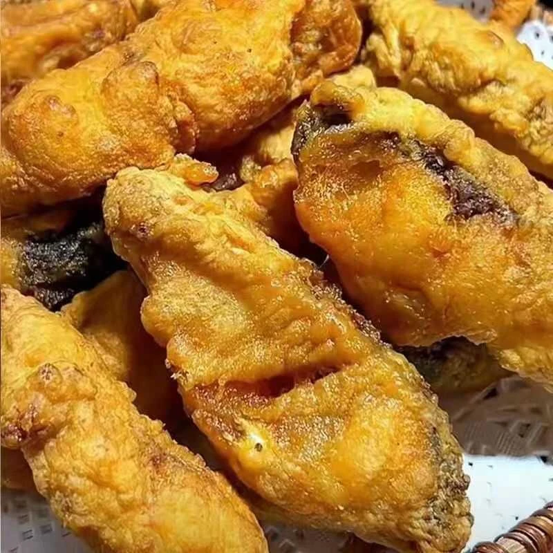 瓦块鱼炸鱼块炸大鱼块红烧鱼块加热即食复炸后淡水鱼袋装包邮