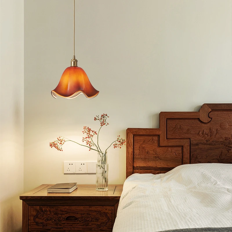 帕莎 床头吊灯 2025新款中古风卧室背景墙法式复古餐厅吧台吊灯