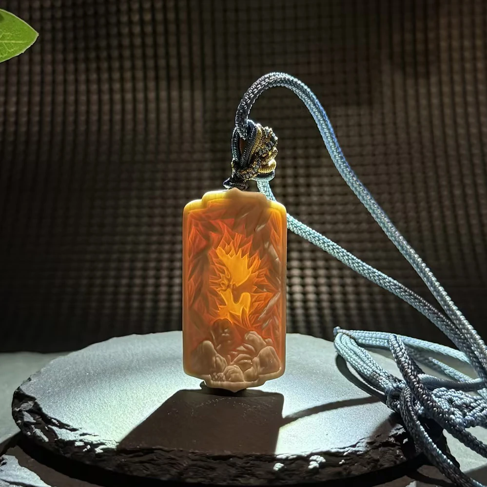 郭辰(省大) 猛犸牙林深见鹿挂件 Y620-1