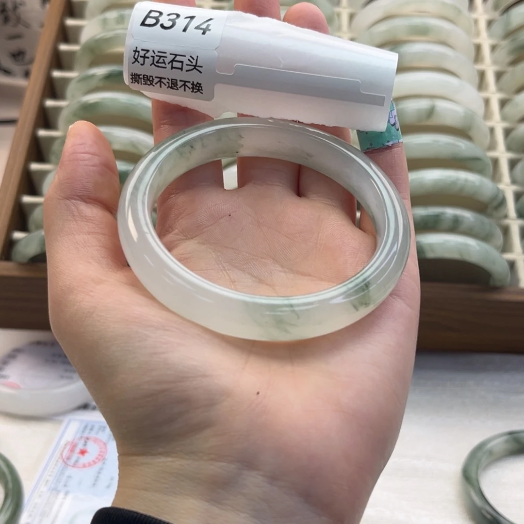 石英质玉（天山翠）未镶嵌手镯314