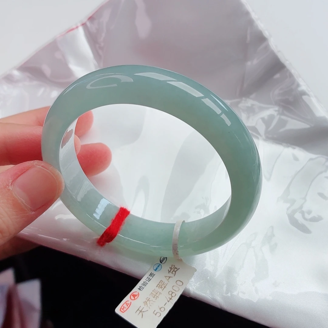 翡翠未镶嵌手镯23号-56圈口