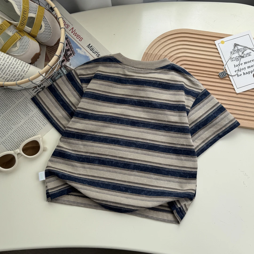2025百搭宽松时尚条纹T恤BMX251200