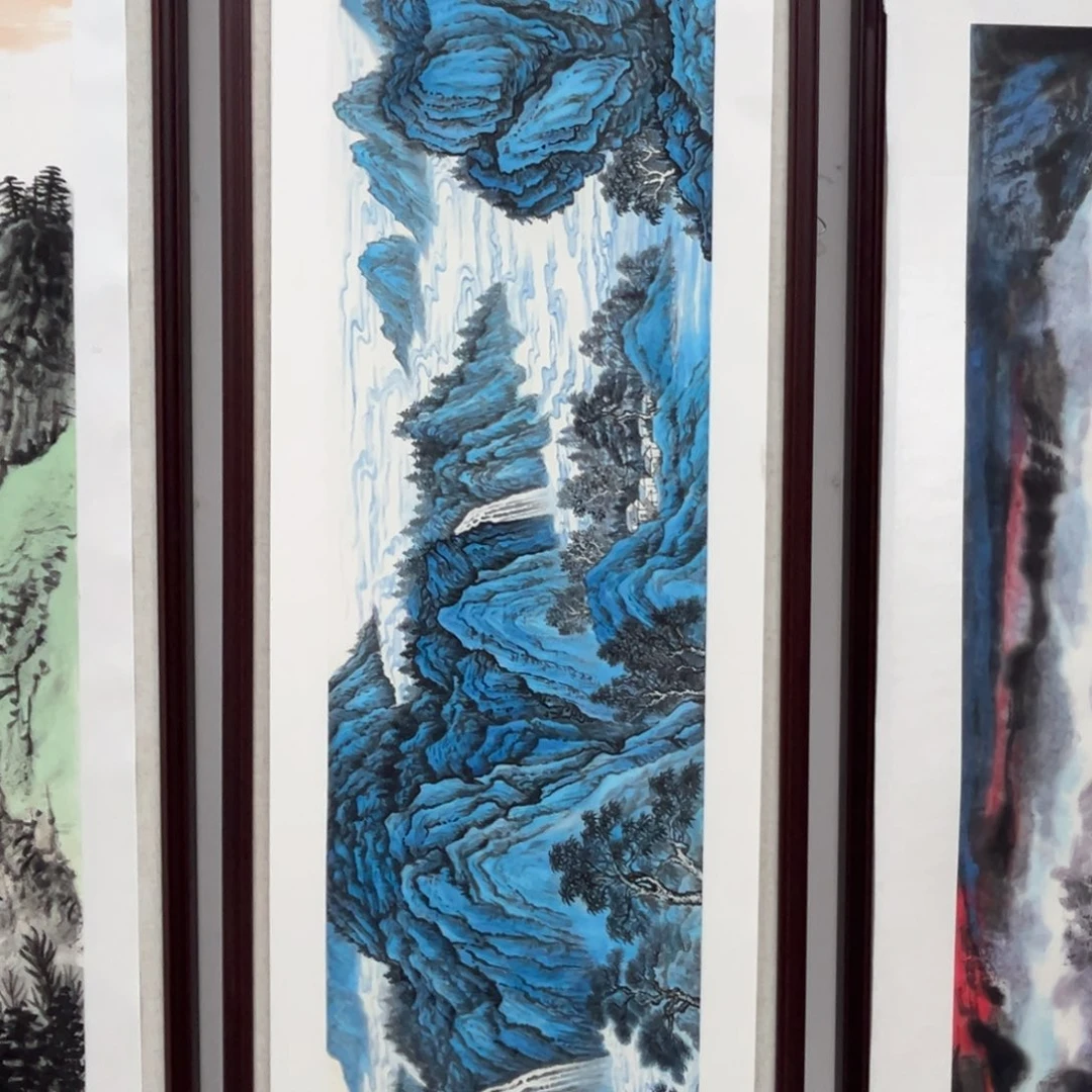 国画绘画作品多次参加全国美展