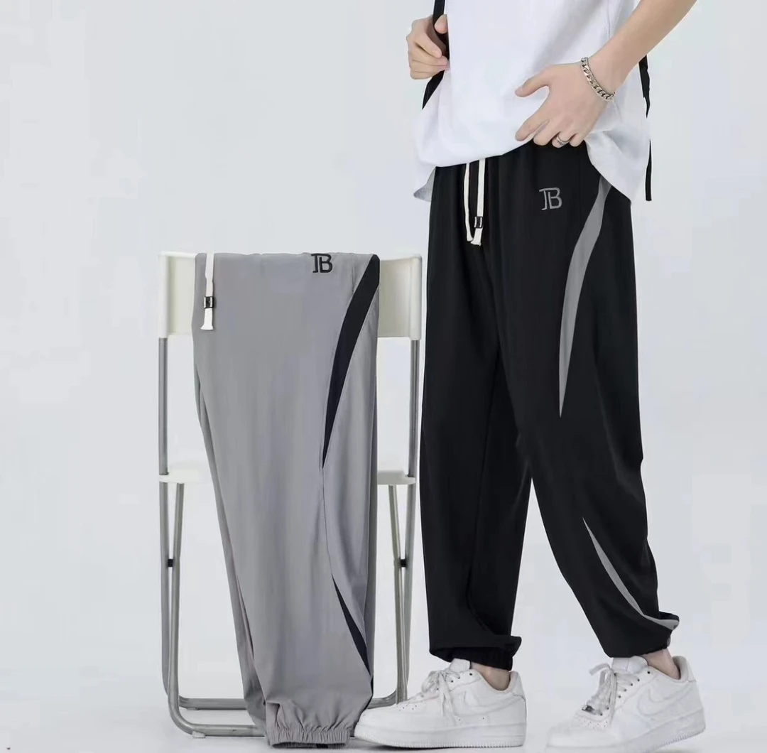 【750-799】夏季儿童冰丝速干裤中大童休闲裤青少年冰丝裤直筒薄款