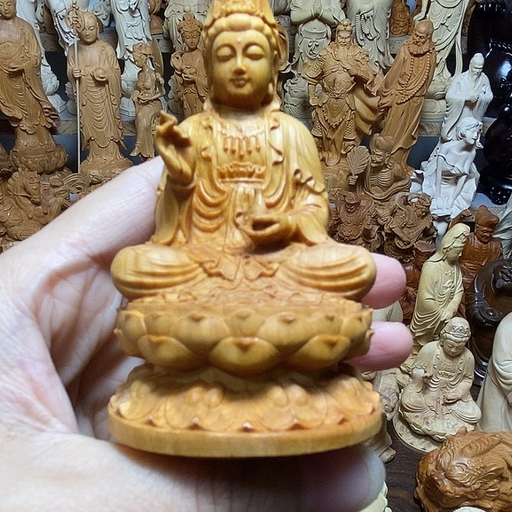 柏木（崖柏）净瓶观音