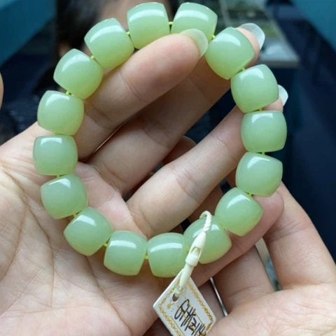 和田玉未镶嵌手链114