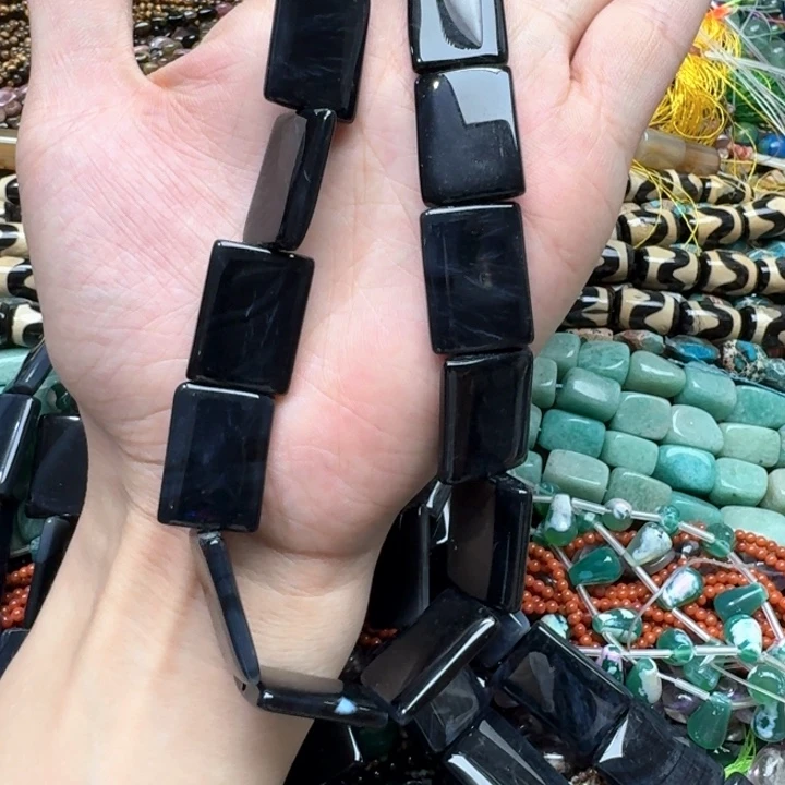 合金玛瑙/玉髓珠宝半成品一条18mm玛瑙