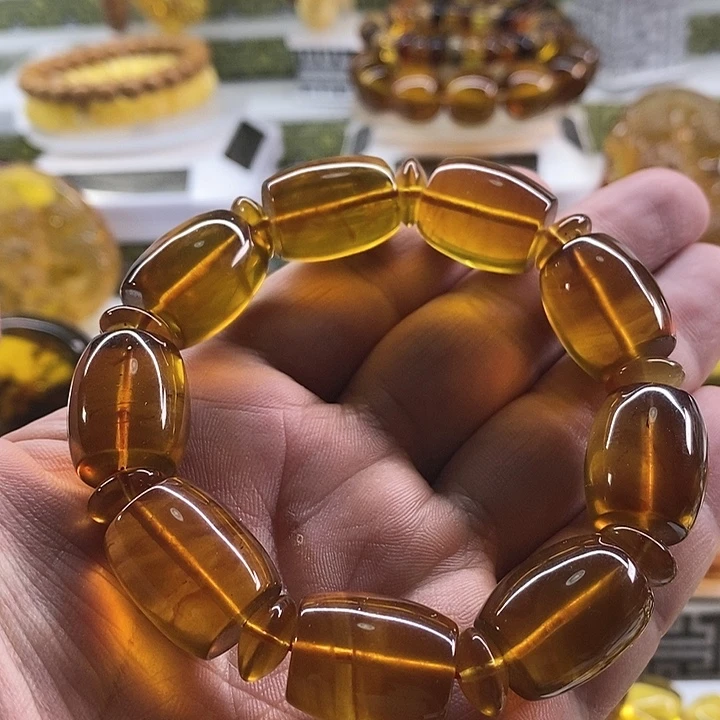 未镶嵌琥珀珠宝奇石手串