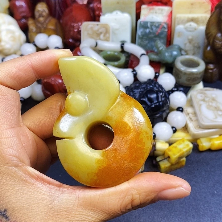 白玉菩提把件精选