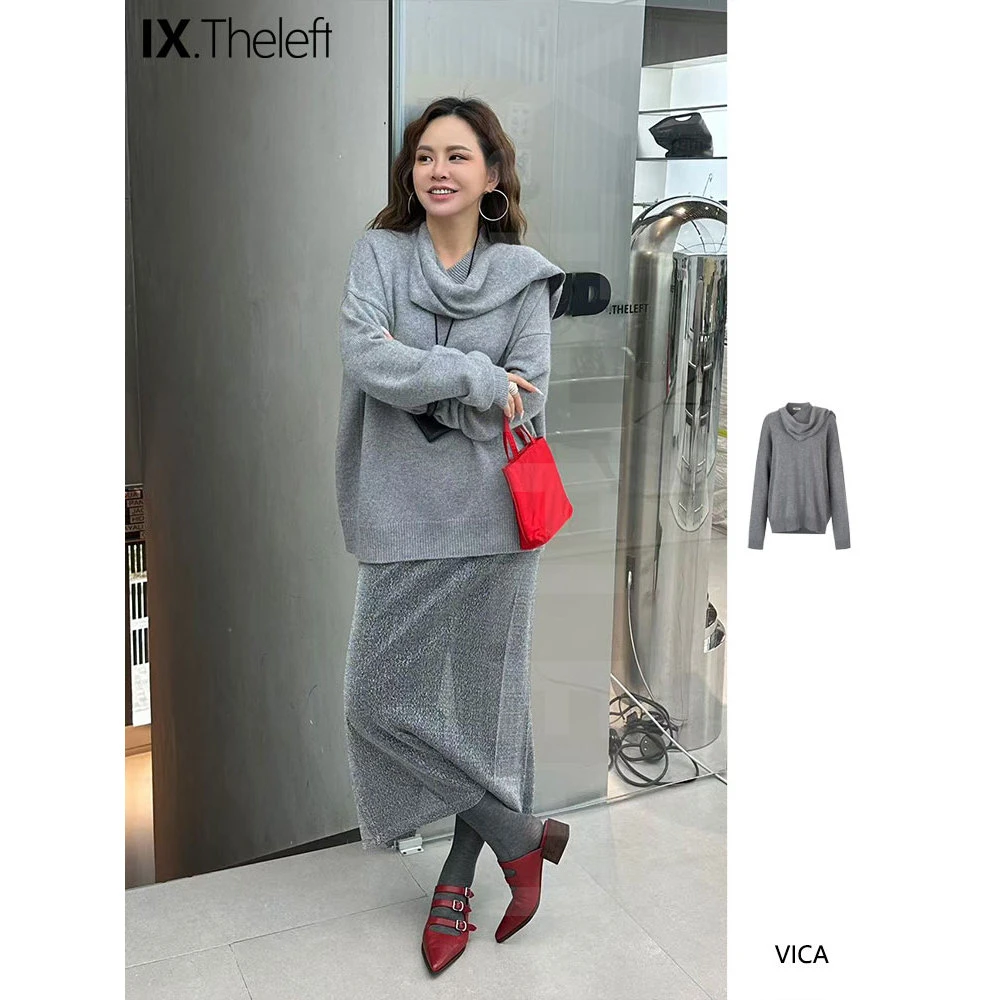 VICA 设计师品牌 围巾领套头衫 毛织衫 IX买手店