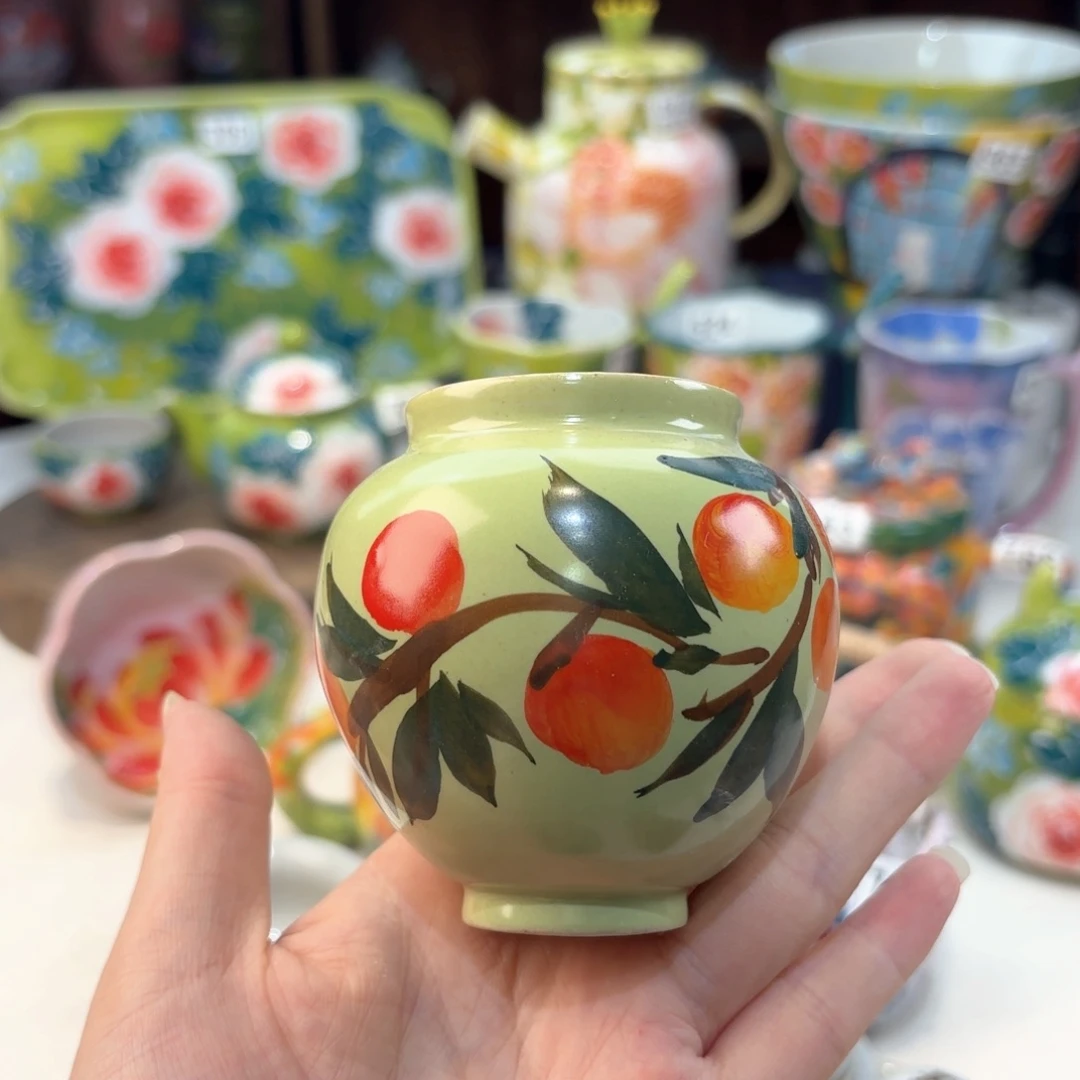 景德镇手绘高温釉下彩陶瓷茶具