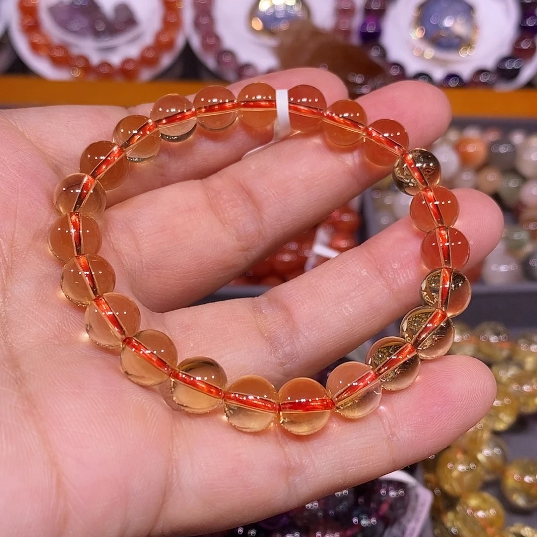 未镶嵌手链水晶黄水晶8